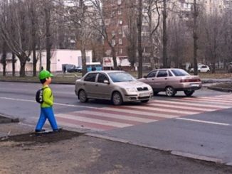 Николаев, переходы, дороги, школьники