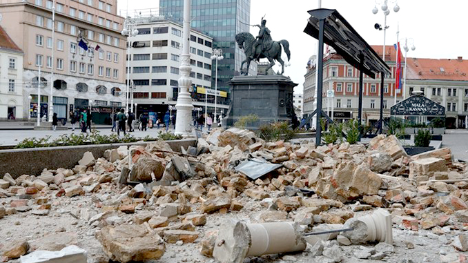 Загреб, Хорватия, землетрясение в Хорватии