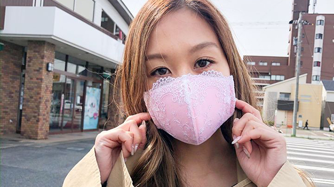 маска из бюстгальтера, как сделать маску, Япония, защитные маски