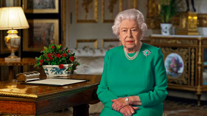 Королева, Елизавета II, Великобритания, Соединенное Королевство, обращение к нации