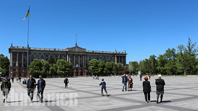 Соборная площадь, Николаев, Серая площадь, городской совет, мэрия, городской голова