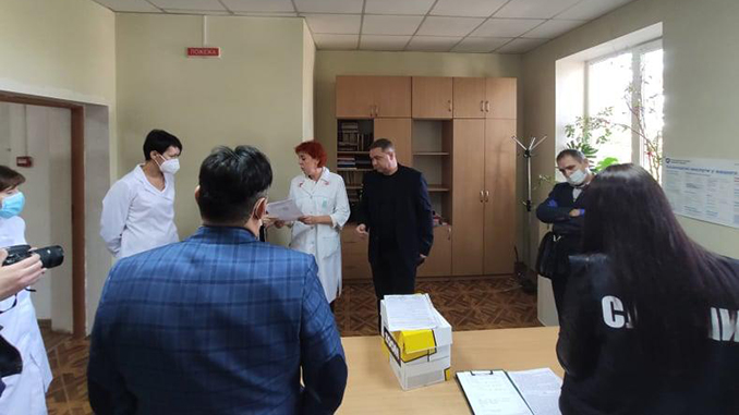 Обыск в инфекционной больнице Николаев