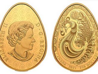 Монету в форме писанки, Канада, новости, Королева, Елизавета II, монета, писанка, золото