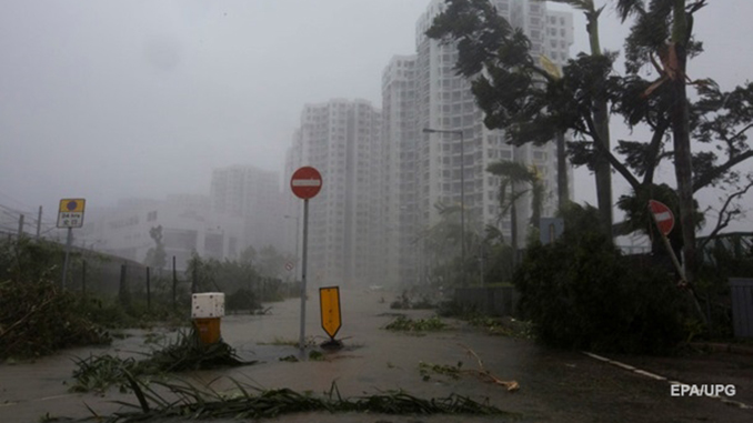 Ураган в Китае