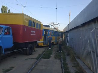 Трамвай сошел с рельс в районе рынка "Колос", новости Николаева, происшестви