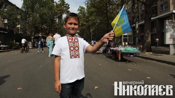 Украина, вышиванка, дети, ребенок, день независимости, соборная, день города, праздник, фото александра сайковского