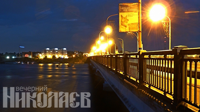 Варваровский мост, ночь, вечер, комендантский час, Южный буг