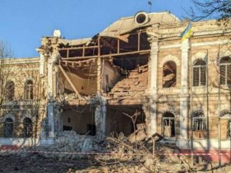 Первая украинская гимназия имени Аркаса, школа, ракетный обстрел, разрушения,